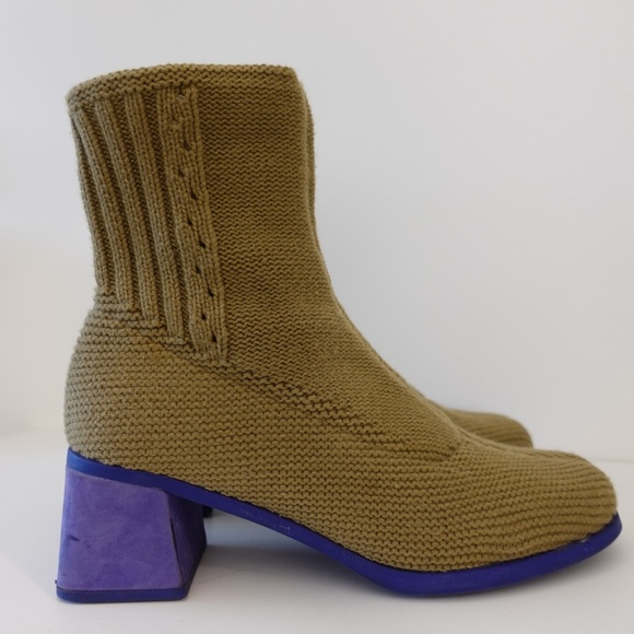 Eckhaus Latta x Camper Knit Ankle Boots Size 38 - Picture 4 of 10